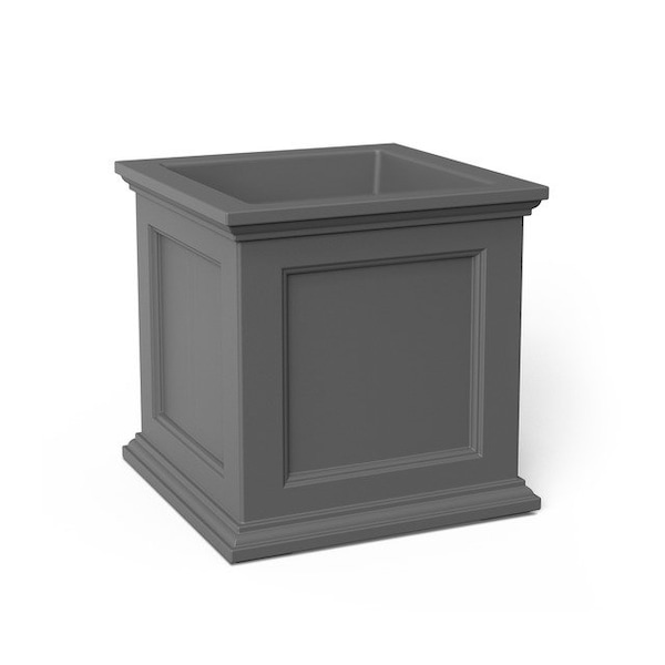 Fairfield 20 Square Planter, Graphite Grey